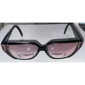 Luxottica Florallav 1412 Eyeglasses – Floral Lavender Crystal Italy Rare Frames